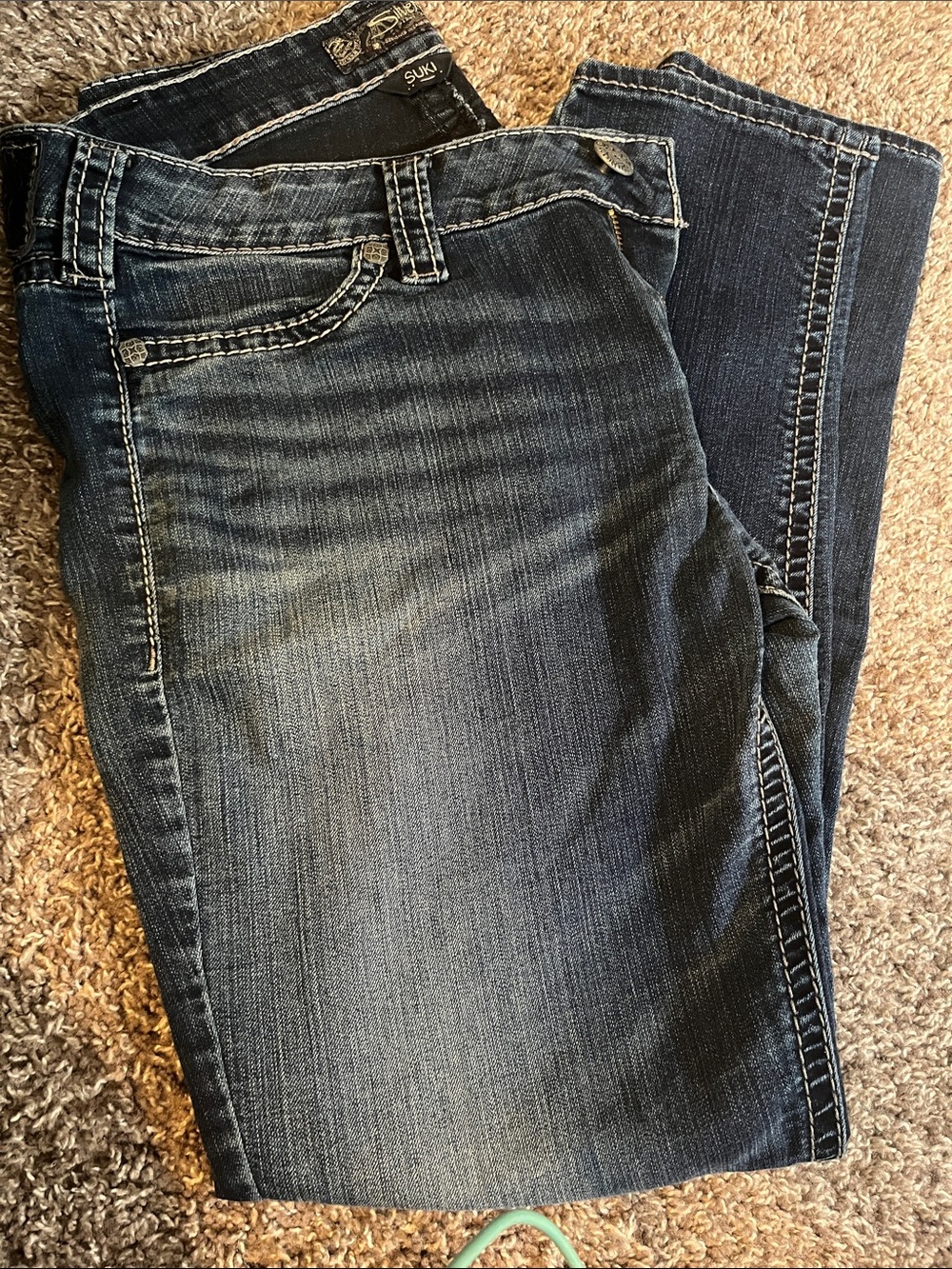 Silver Jeans Women’s Skinny Jeans in Dark Blue Wash